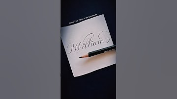 ❤️ William | The Most Beautiful Handwriting in the World | English Calligraphy | Pablo Bermúdez