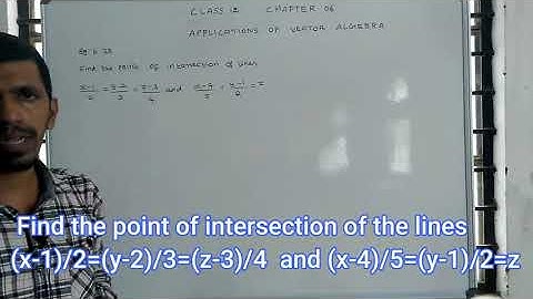 Class 12 maths | Unit – 6 | Applications of Vector Algebra | Example: 6.33