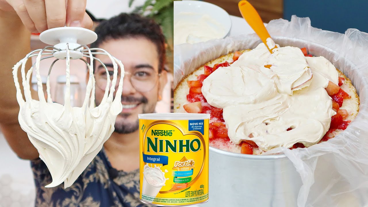RECHEIO MOUSSE DE NINHO PARA RECHEIO E COBERTURA DE BOLOS | Nandu Andrade
