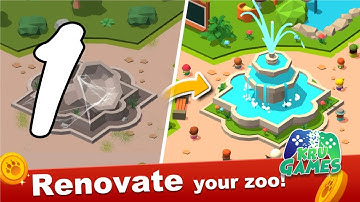 Zoo Tiles：Animal Park Planner Gameplay Walkthrough #1 (Android, IOS)