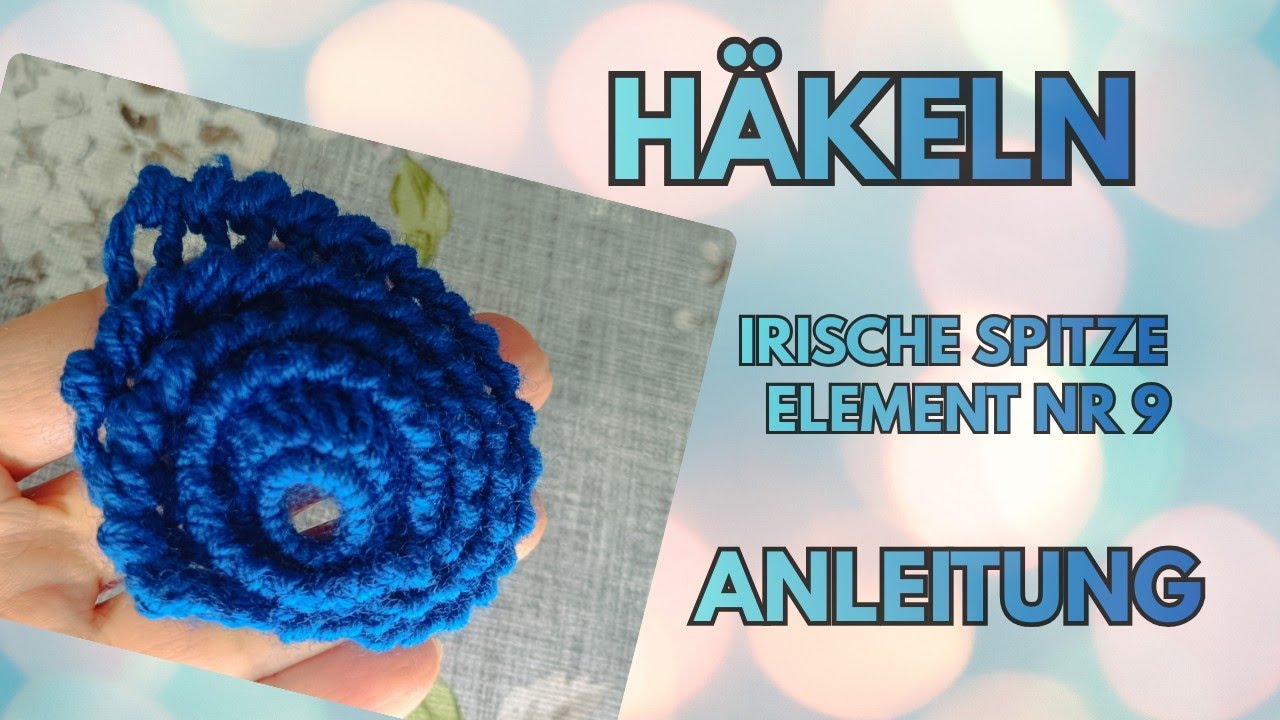 Häkeln Anleitung zu einem Muster Schritt für Schritt irische Spitze #crochet  #häckeln 