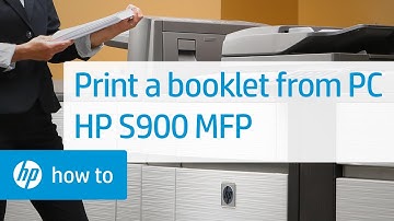 Printing a Booklet from Your PC | HP S900 Series MFP | HP