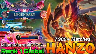 7,900  Matches Hanzo Deadly Monster - Top 1 Global Hanzo by MilsenMorrentiF7Fox - Mobile Legends