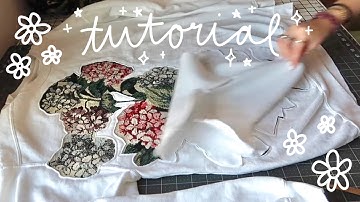 cut out design tutorial ⋆.˚⟡ ࣪ ˖ (reverse appliqué)