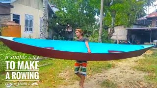 An easy way to make a wooden kayak for fishing in lakes and rivers