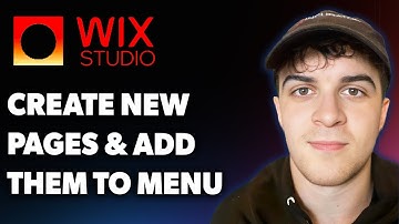 How to Create New Pages and Add Them to Menu in Wix Studio (Full 2025 Guide)