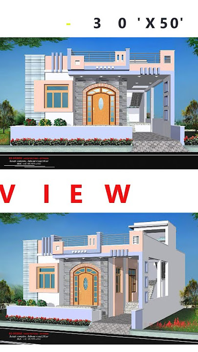 House plan with 3d Elevation