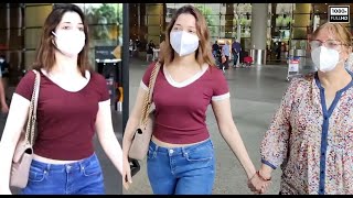 Tamannaah Bhatia snapped at Mumbai Airport along with her mother ️