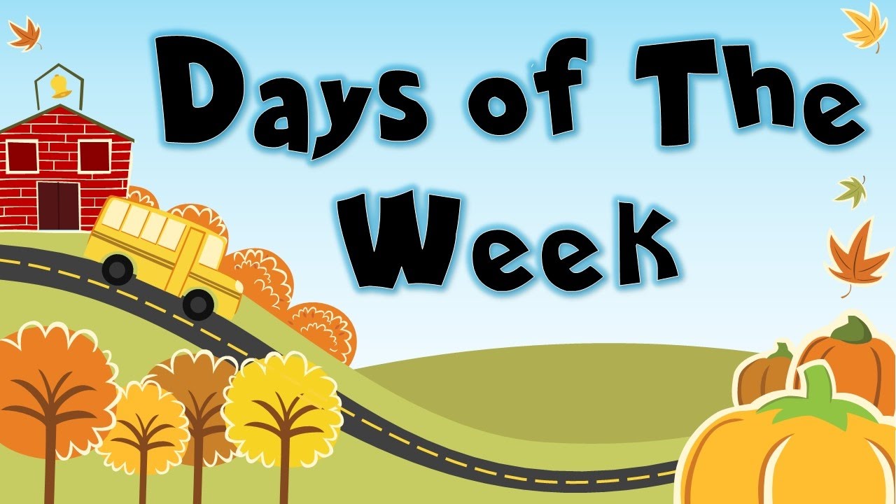 7 days of the week, Monday to sunday, kindergarden, songs, Songs, kids song...