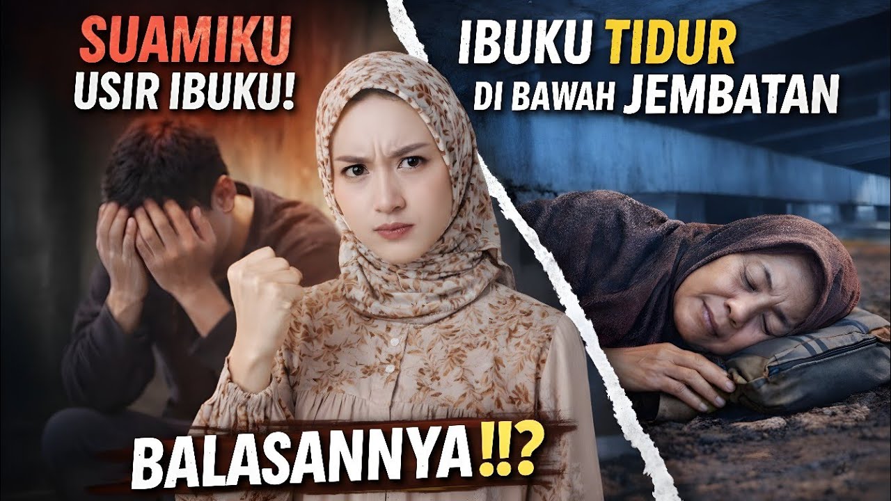 KISAH NYATA.! IBUKU DIUSIR SUAMIKU SAMPAI TIDUR DI BAWAH JEMBATAN - BALASANKU MEMBUAT SEMUA TERDIAM
