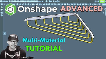 Onshape Beginners Step by Step Tutorial - ADVANCED - Multi Part Design with sweeps and patterns