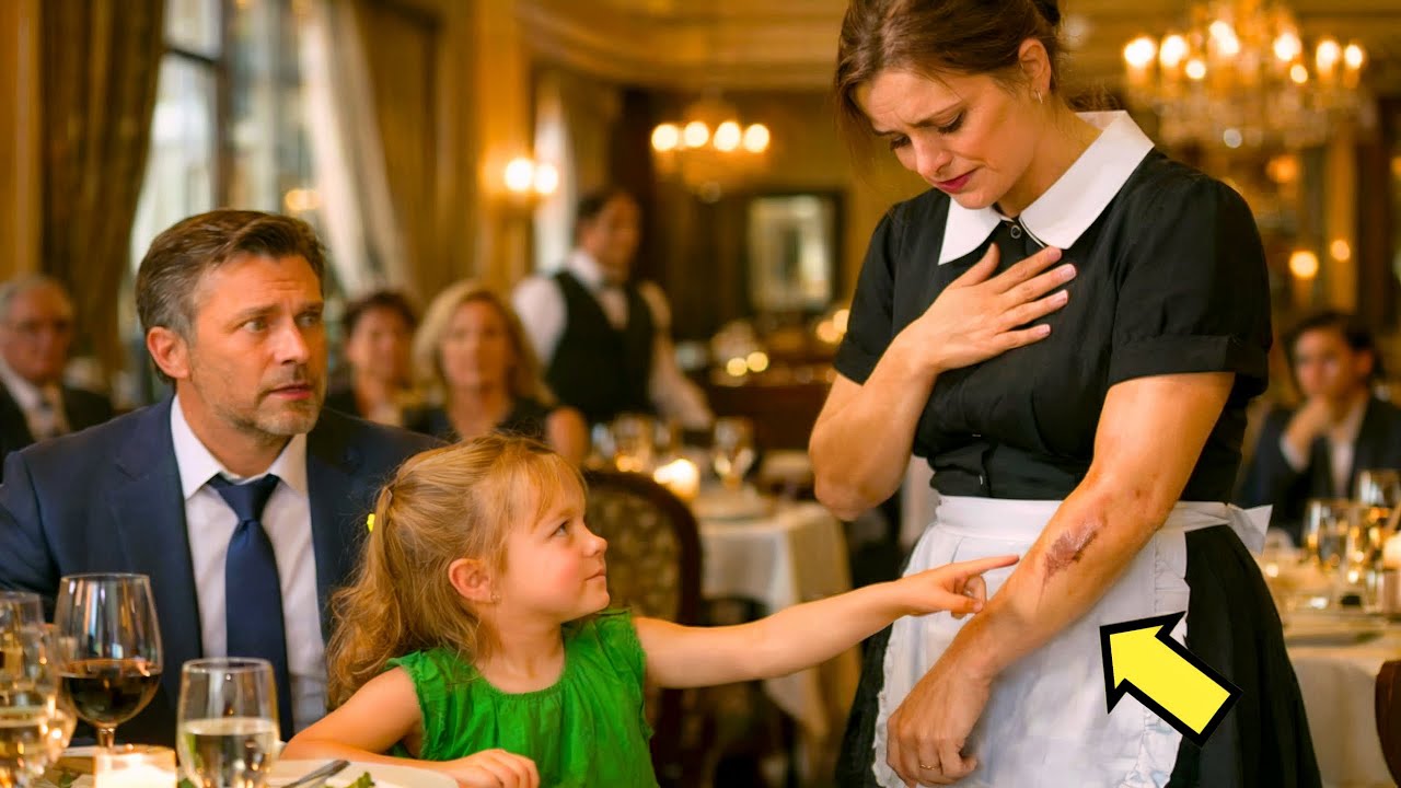 PETITE FILLE VIT LA CICATRICE DE LA SERVEUSE… ET DIT QUELQUE CHOSE QUI FIT TAIRE LE RESTAURANT