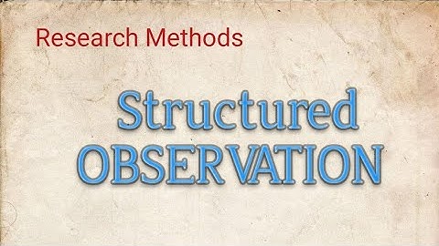 STRUCTURED Observation - Meaning, Advantages and Disadvantages. Techniques of DATA Collection.