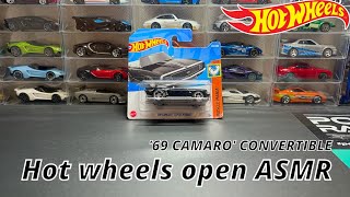 Hot Wheels Open ASMR ('69 CAMARO' CONVERTIBLE) [핫휠 개봉 ASMR-69 카마로 컨버터블]