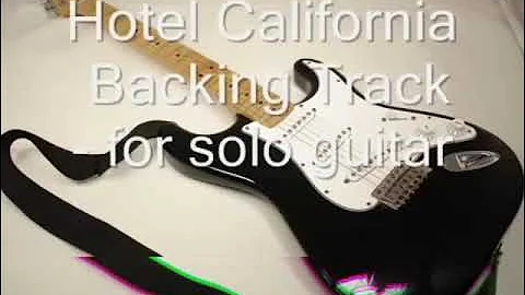 hotel California guitar solo backing track