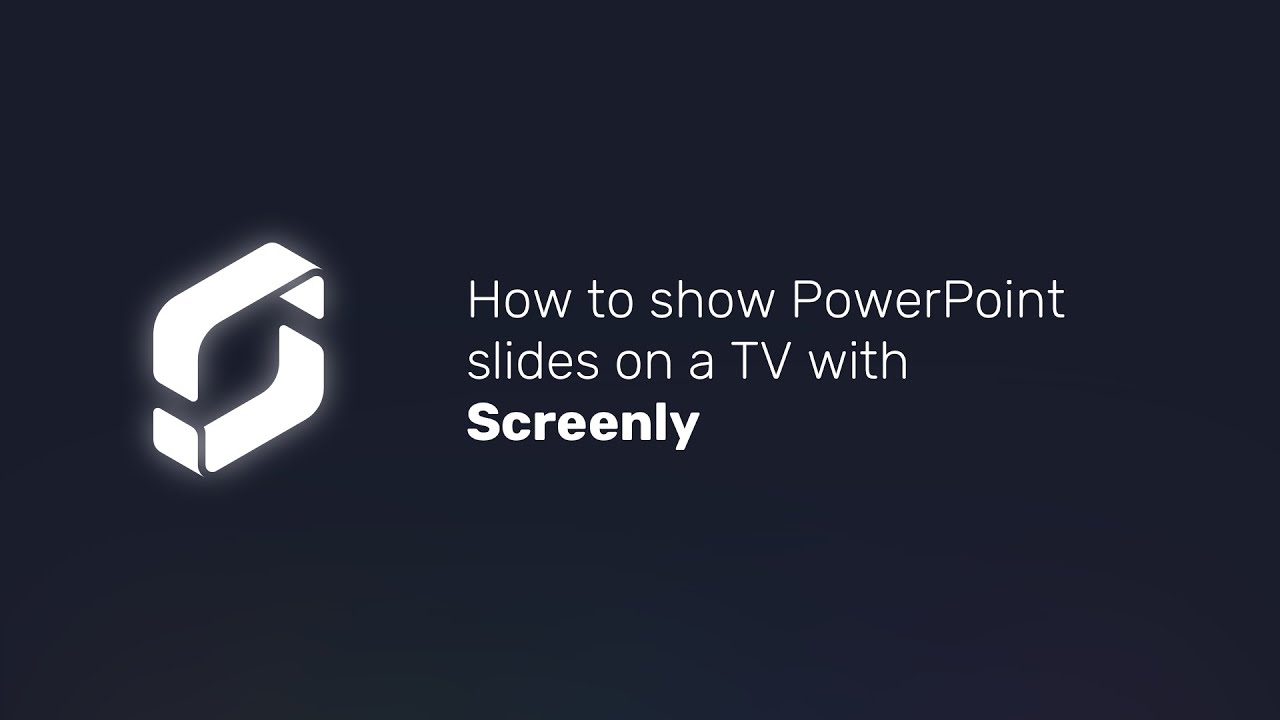 how to loop a powerpoint presentation on a tv
