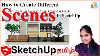 Famous Sketchup in Tamil (தமிழ்) - How to Create multiple views using Scenes Net Worth