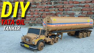 How To Make 22 Wheel Tata Oil Tanker With Cardboard And Homemade ll DIY 🔥🔥