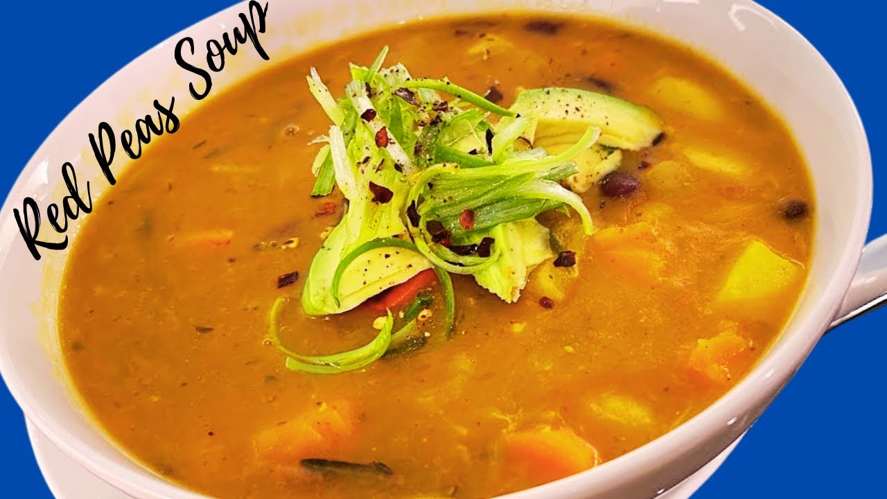 Best Red Peas Soup ( No Meat ) Recipe By Chef Ricardo Cooking