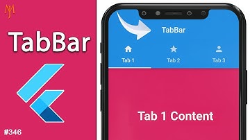 Flutter Tutorial - Create Tabbed AppBar | Tabs, TabBar, TabBarView