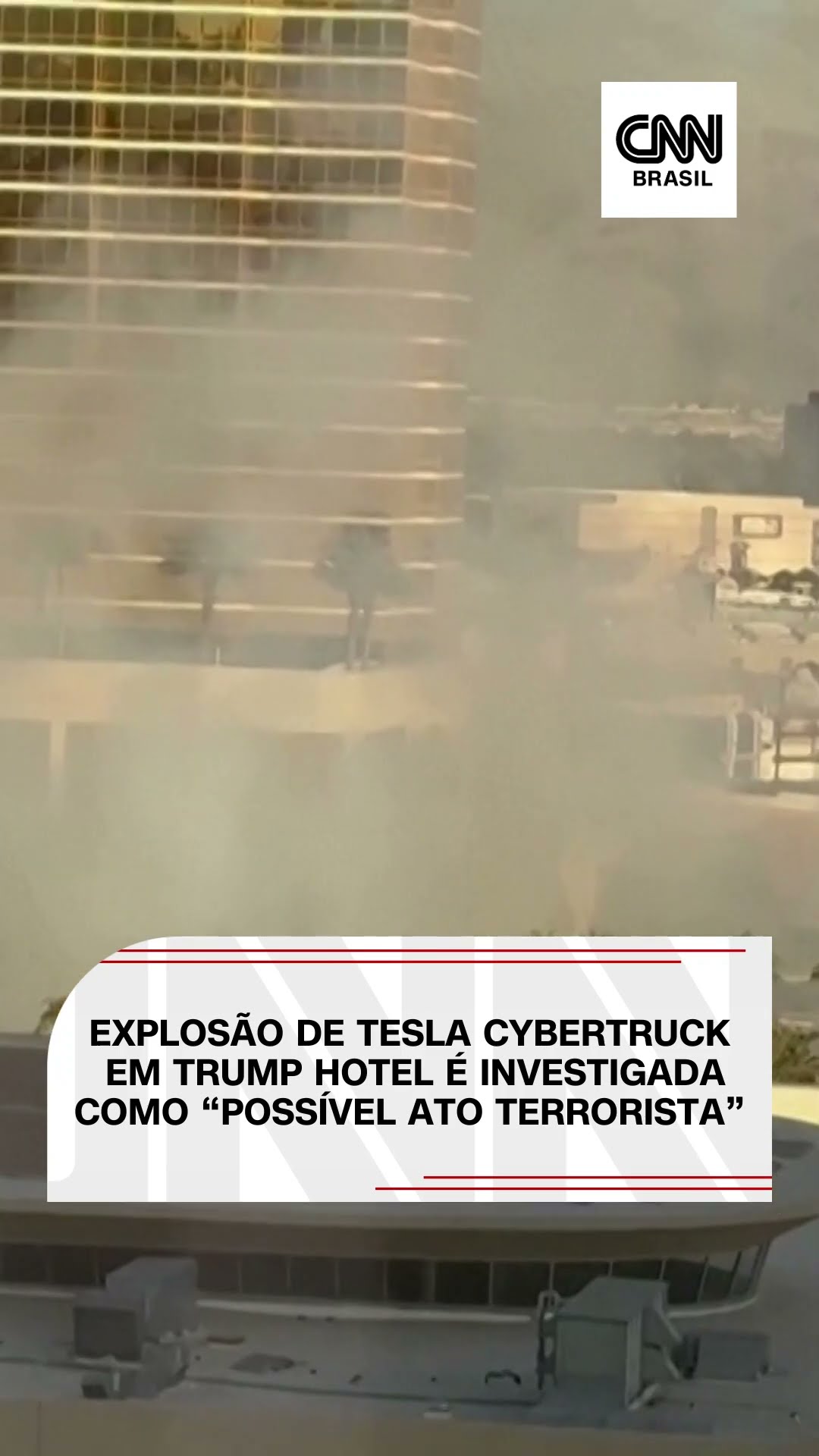 Explosão de Tesla Cybertruck em Trump Hotel é investigada como “possível ato terrorista” #shorts