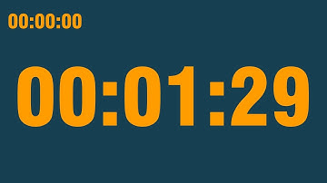 1 minute 29 second timer (with end alarm, time elapsed and progress bar)