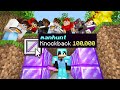 Minecraft Manhunt but i secretly used Knockback 100,000..