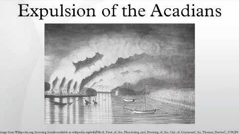 Expulsion of the Acadians