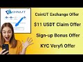  CoinUt Exchange $11 USDT Claim Offer 