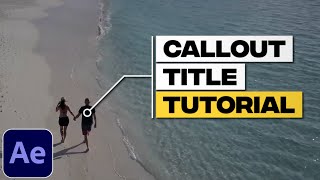 Callout Title Tutorial in After Effects | Animated Call Out Title | Motion Track