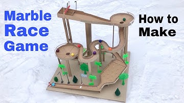 How to Make Amazing Marble Run Machine From Cardboard (Marble Race)