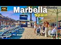 Marbella Spain Promenade In October Vibes 4K Walk Sunshine Sea Style 