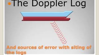 Doppler Log and errors associated with siting of logs - with Improved audio