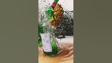 Exploding sparkling wine bottle | Happy New Year 2022