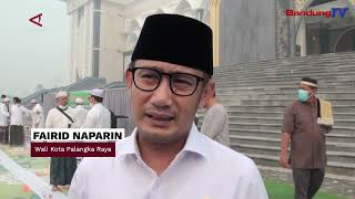 PEMKOT DAN WARGA PALANGKA RAYA BERSATU SHOLAT ISTISQO MEMOHON HUJAN