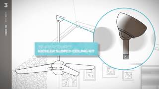 Kichler Ceiling Fan Fast Facts - Sloped Ceiling Choosing The Right Size Ceiling Fan Helpful Tips From Kichler
