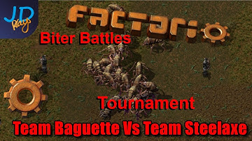 Factorio PvP Biter Battles Tournament Week 1 | Team Baguette Vs Team Steelaxe