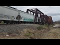 KCS Manifest crosses over the  Brazos River at Richmond Texas