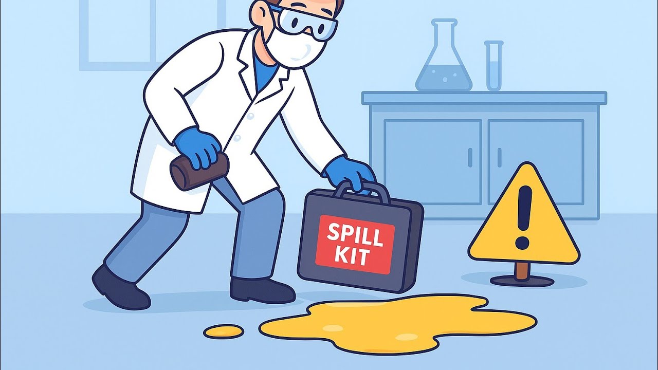 🚨 Если произойдет разлив химикатов... будете ли вы действовать правильно или усугубите проблему?! 😱