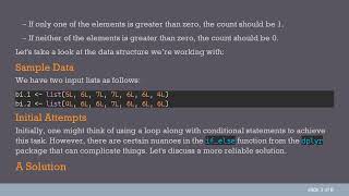 Counting Elements in Two Lists: A Guide to Using R's if_else Function
