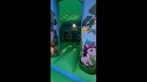 Disco Unicorn Bouncy Castle With Slide, Wacky Bouncers