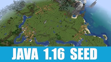 Minecraft Java 1.16 Seed: Triple village with triple blacksmith and ruined portal near spawn