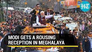 Pm Modis Impromptu Roadshow Draws Mive Crowds In Poll-Bound Meghalaya Watch
