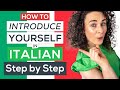 How to introduce yourself in italian  free pdf  italian for beginners