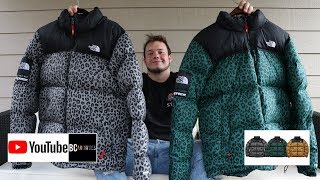 supreme north face leopard