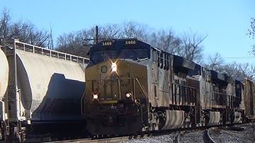 CSX ET44AH 3468 Leads Manifest Q582-20 on 12/23/21
