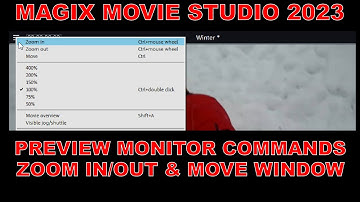 Tutorial 038 Preview Monitor Window Commands in Magix Movie Studio 2023