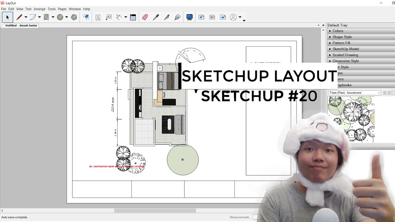sketchup Layout 2017 quick reference card PDF