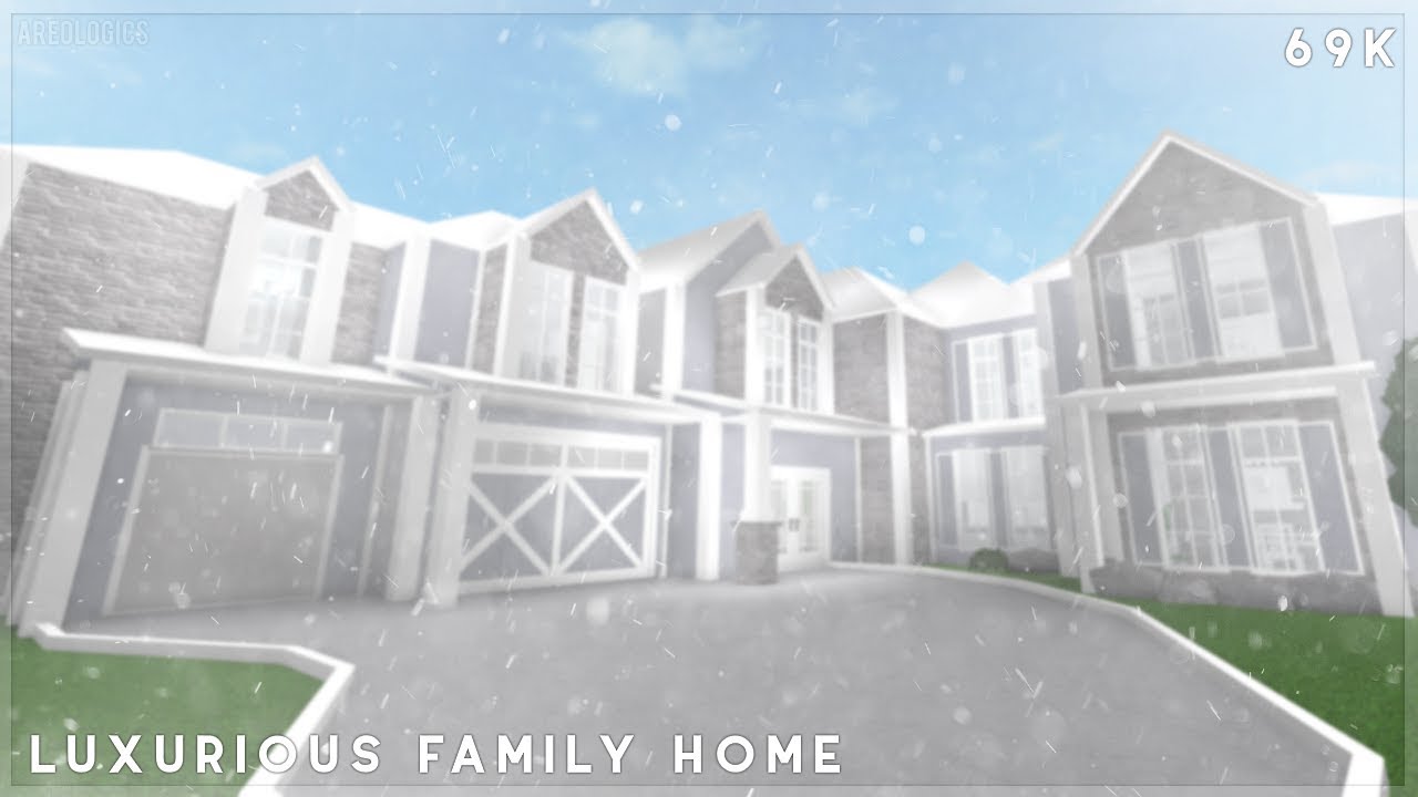 Bloxburg Luxurious Family Mansion Speed Build Gated Community Pt 1 Youtube - roblox bloxburg luxury suburban home