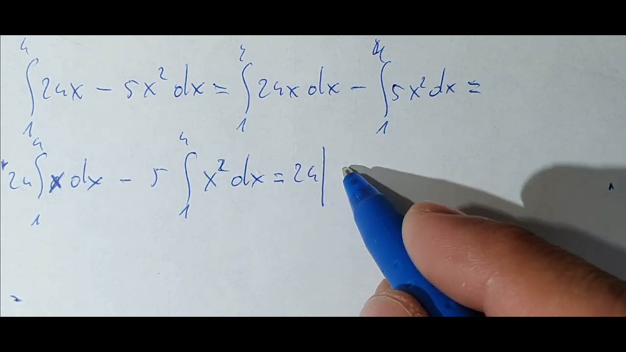 Zgjidhje e integralit te caktuar. Matematika 12.